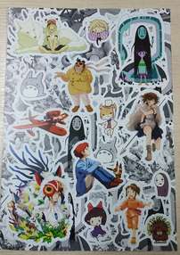 Виниловые стикеры формата А4 Miyazaki А
