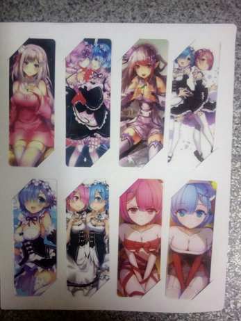 Re:Zero Bookmark Ре:Зеро Закладки (Цена За 1 из 8 штук)