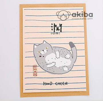 Kawaii Neko Post Card C Милый Котик Открытка