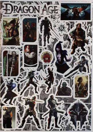 Виниловые стикеры формата А4 Dragon Age