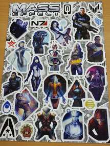 Виниловые стикеры формата А4 Mass Effect 