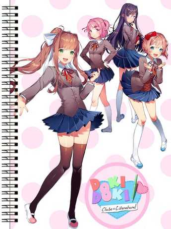 Блокнот А5 Doki Doki Literature Club [BL5_DoDo_001S]