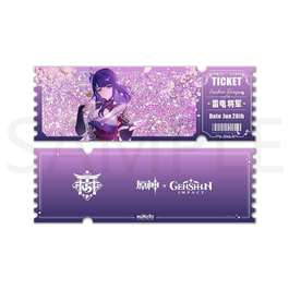 Genshin Геншин пластиковый билет с блестками 20