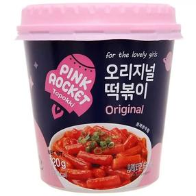 Pink Rocket topokki Original рисовые клецки с оригинальным вкусом