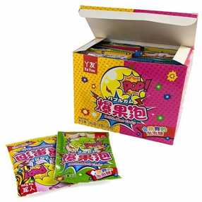 Жевательная резинка-шипучка Bubble blast candy со вкусом Бабл гам, 6 г