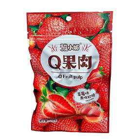 Мармеладные фрукты Q Fruit pulp со вкусом клубники, 28 г