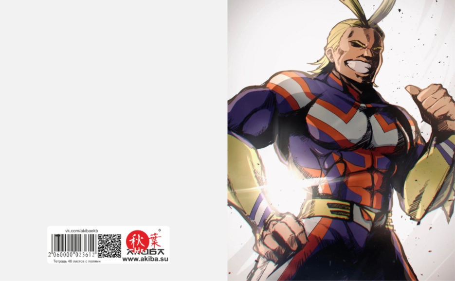 Тетрадь 48 листов в клетку Boku no Hero Academia [T_HeAc_039S]