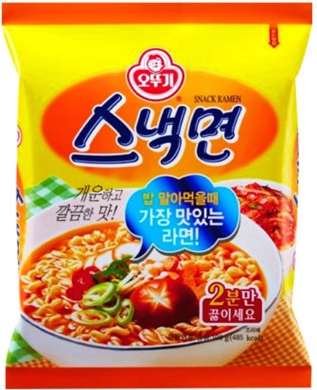 Ottogi Snack Ramen лапша быстрого приготовления со вкусом говядины, 108гр