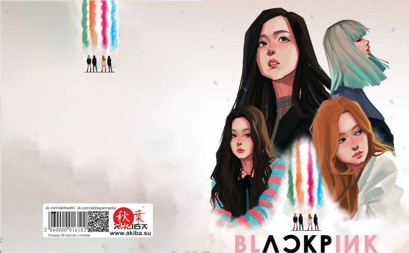 Тетрадь 48 листов в клетку BlackPink [TKp_BlP_002S]