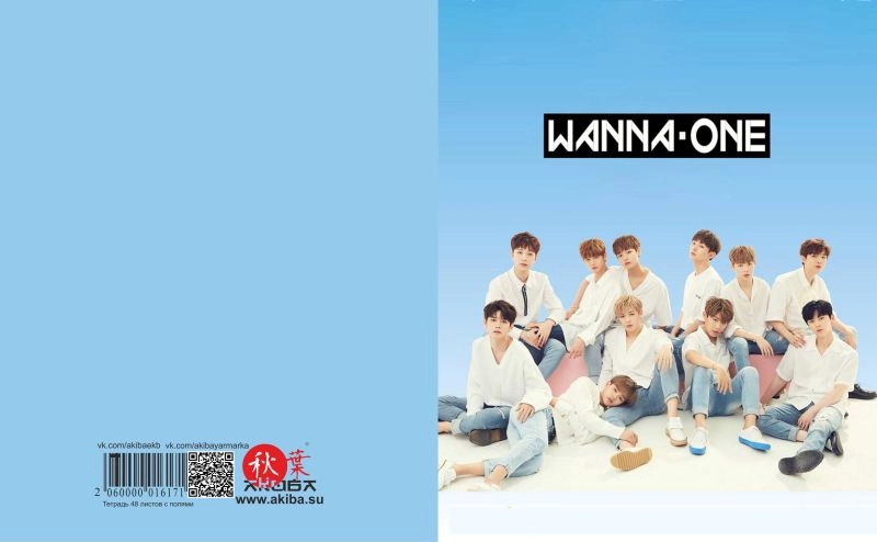 Тетрадь 48 листов в клетку Wanna One [TKp_WaOn_001s]