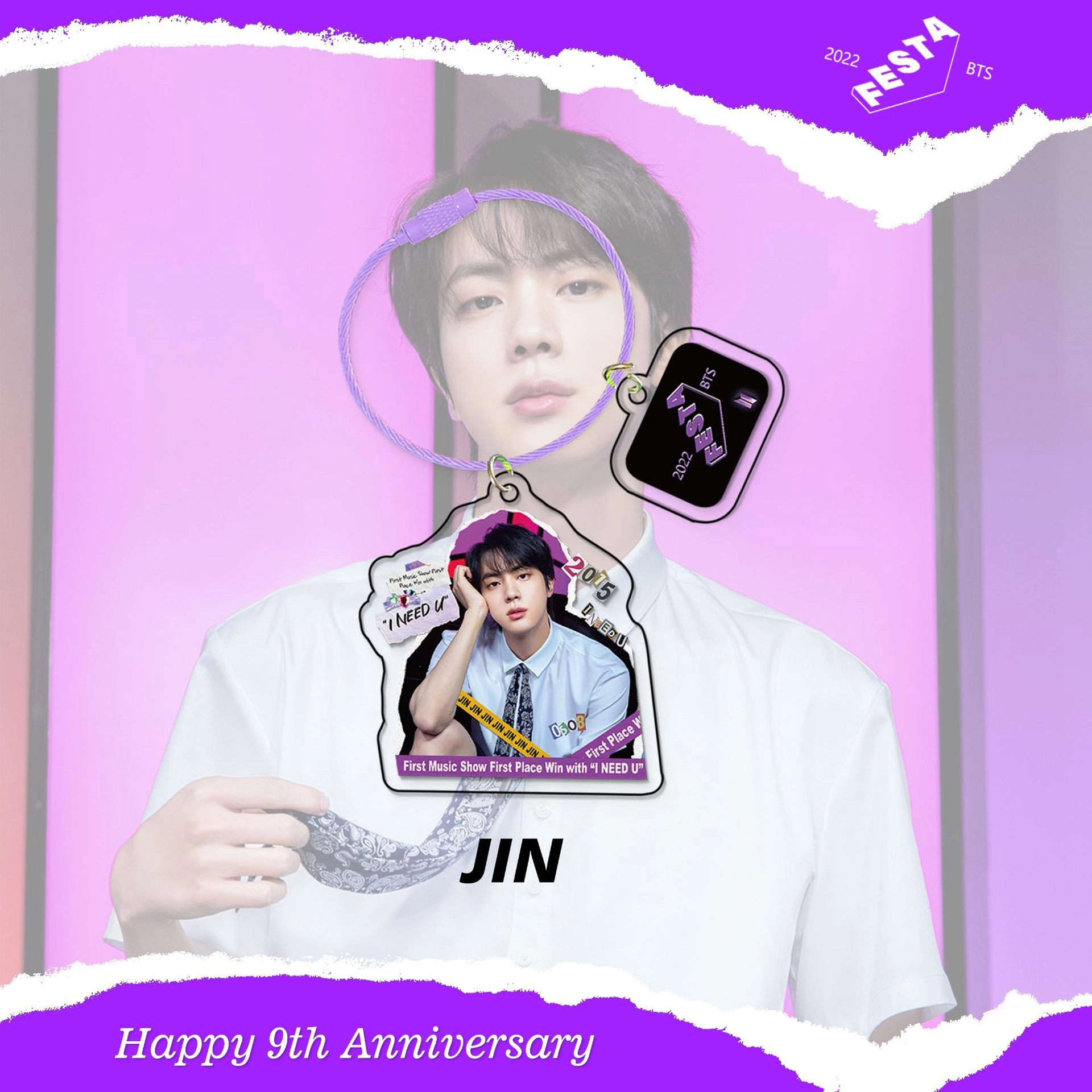 BTS FESTA Jin Джин брелок