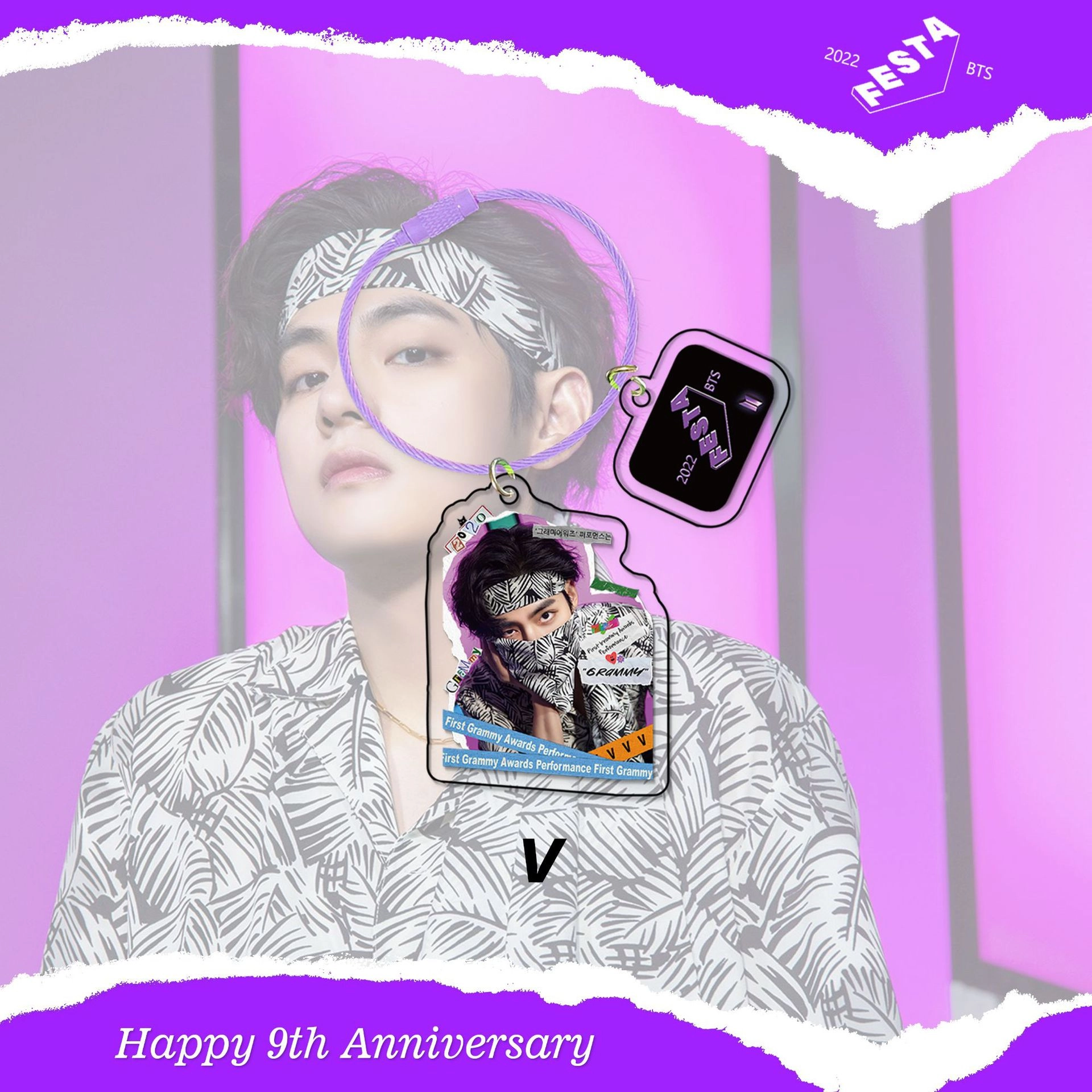 BTS FESTA V Тэхен брелок