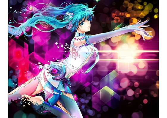 Hatsune Miku Vocaloid коврик для мыши 3