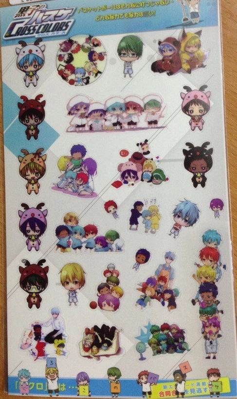 Kuroko No Basuke Sticker Баскетбол Куроко Стикеры Лист