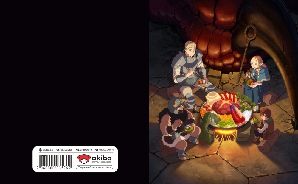 Тетрадь 48 листов в клетку Dungeon Meshi [T_DMeshi_001S]