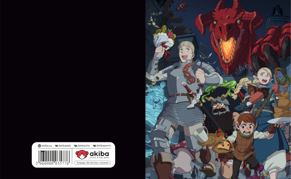 Тетрадь 48 листов в клетку Dungeon Meshi [T_DMeshi_002S]