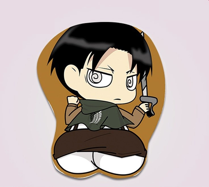 Attack On Titan Levi 3D Mouse Pad Атака Титанов 3D Коврик Для Мыши