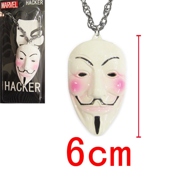 V for Vendetta (Guy Fawkes Anonymous) necklace