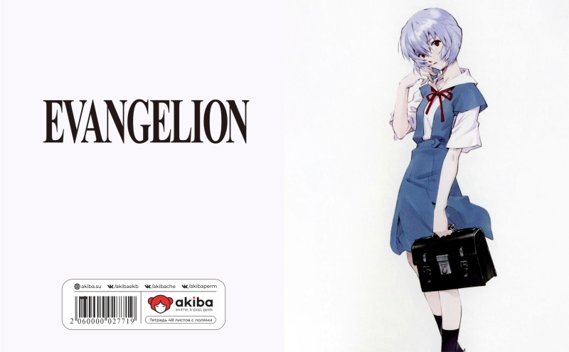 Тетрадь 48 листов в клетку Evangelion [T_Eva_018S]