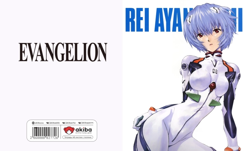 Тетрадь 48 листов в клетку Evangelion [T_Eva_019S]