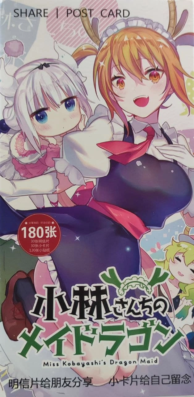 Kobayashi san Chi no Maid Dragon Дракон-горничная Кобаяши открытка (цена за 1 из 30)