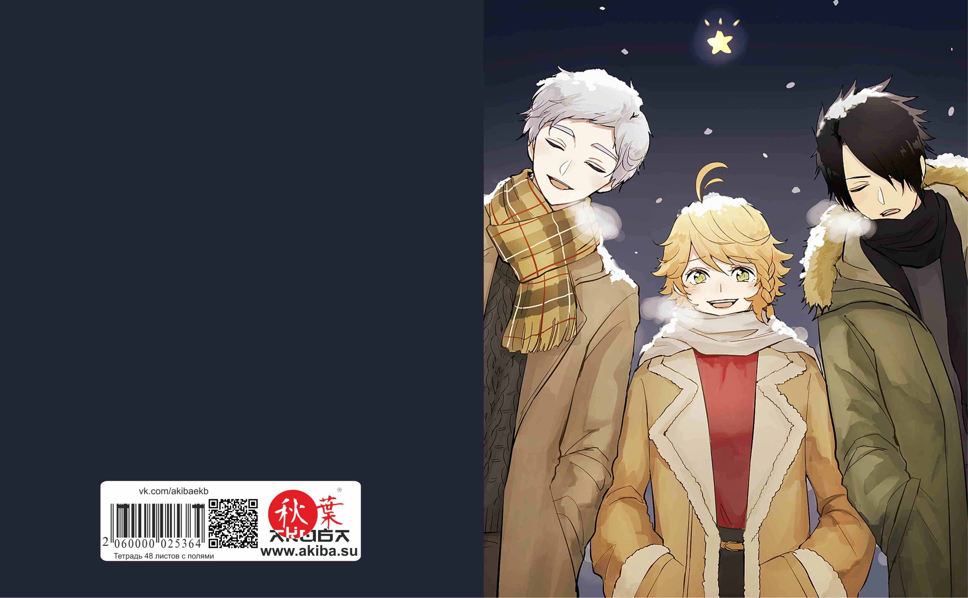 Тетрадь 48 листов в клетку Yakusoku no Neverland [T_NEVRLND_018S]