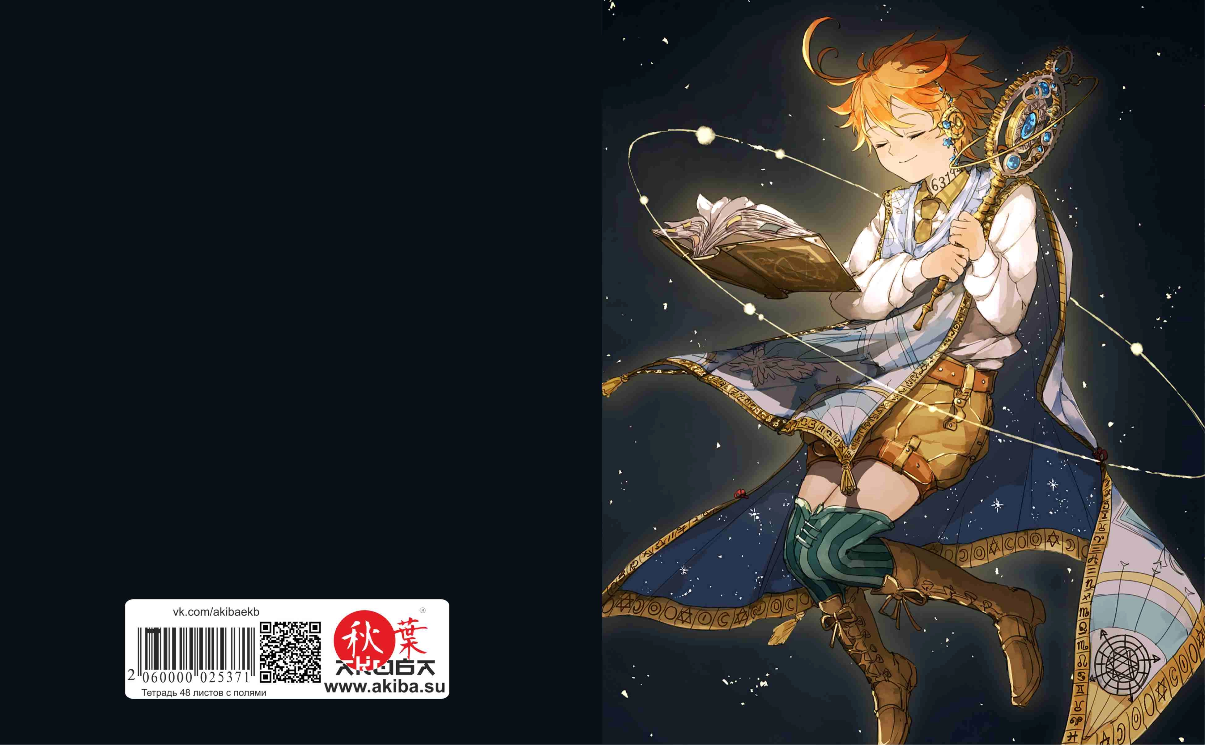 Тетрадь 48 листов в клетку Yakusoku no Neverland [T_NEVRLND_019S]