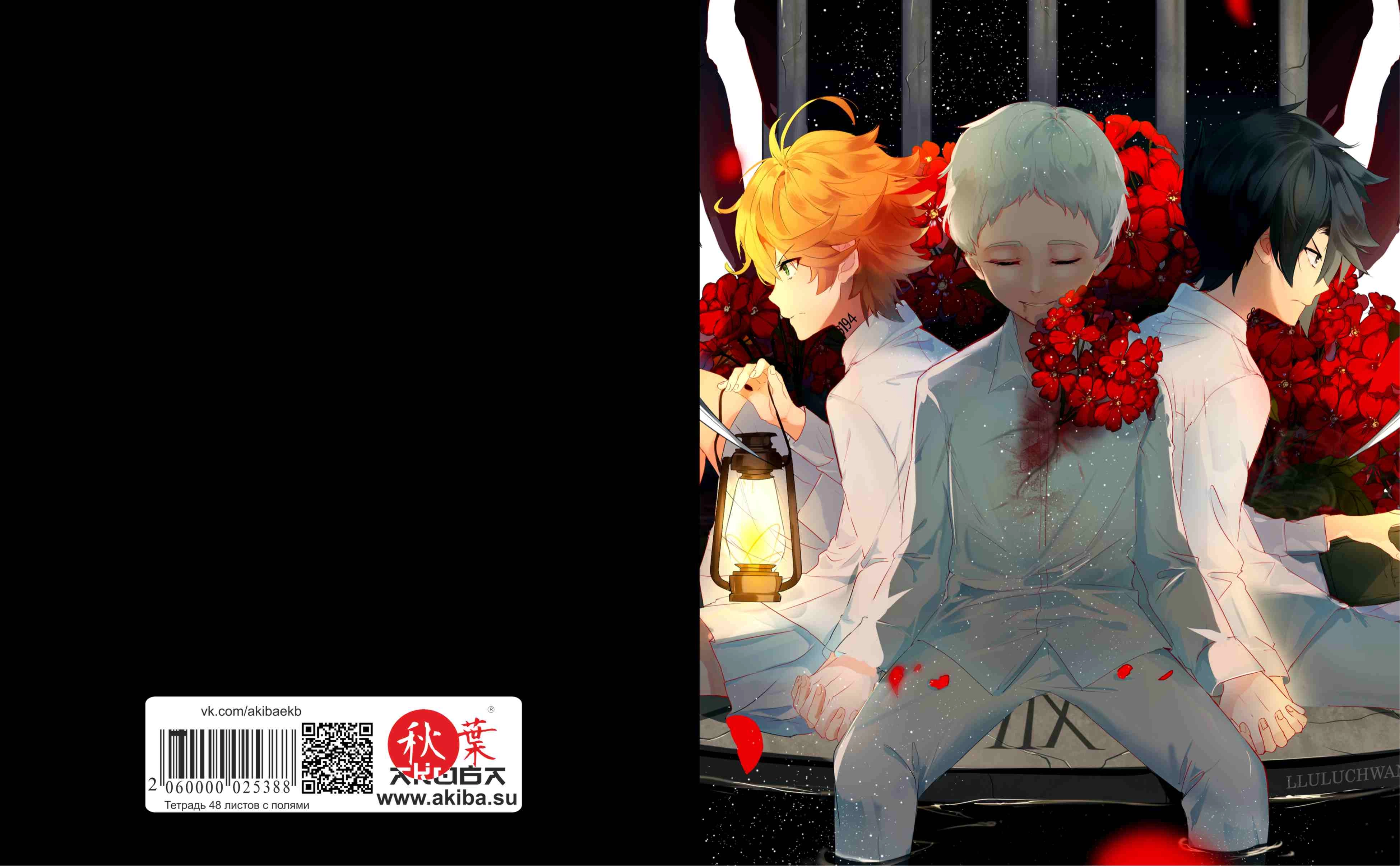 Тетрадь 48 листов в клетку Yakusoku no Neverland [T_NEVRLND_020S]