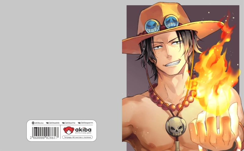 Тетрадь 48 листов в клетку One Piece [T_OnP_029S]