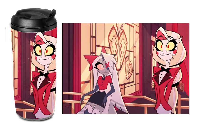 Термостакан пластик Hazbin Hotel [TK_Hazbin_010S]