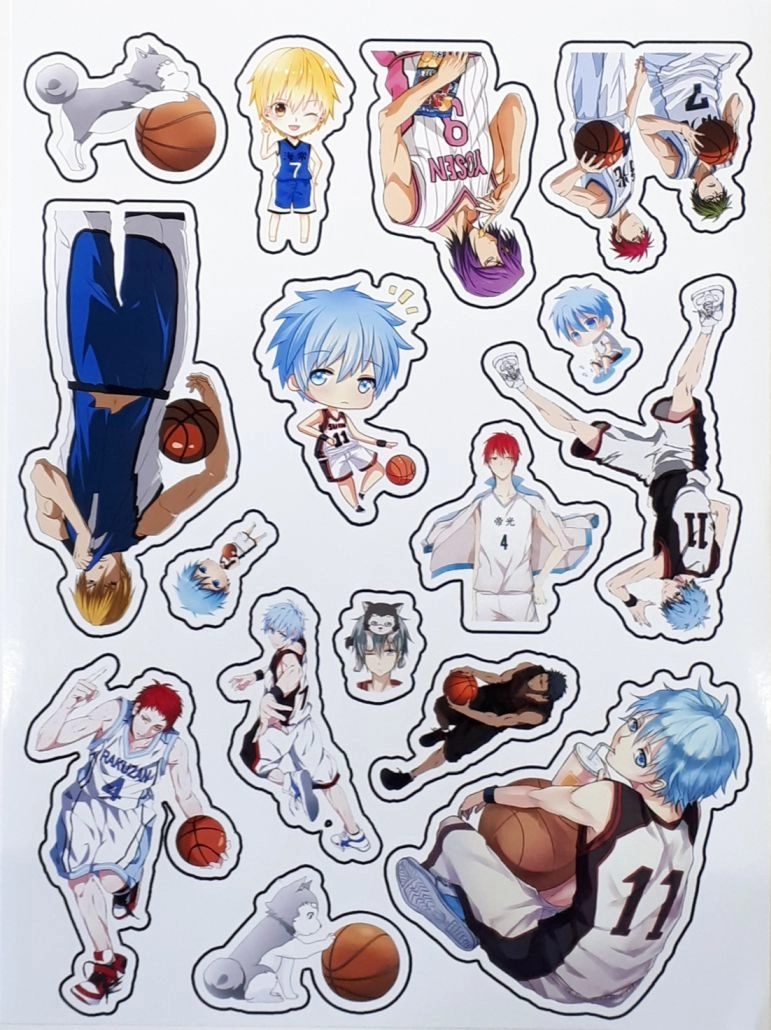 Kuroko No Basuke Sticker Баскетбол Куроко Лист Стикеров