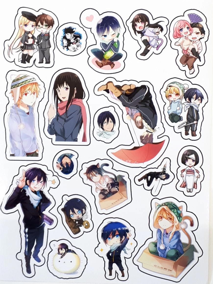 Noragami Sticker A Бездомный Бог Лист Стикеров