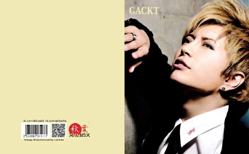 Тетрадь 48 листов в клетку Gackt [T_JrGAC_30S]