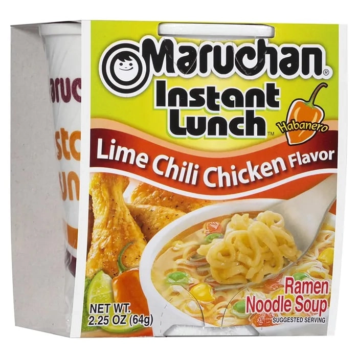 Maruchan Instant Lunch Lime Chili Chicken лапша со вкусом острой курицы с лаймом, 64гр