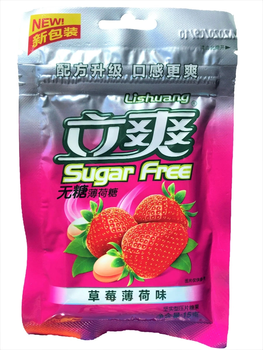 Lishuang Sugar Free Карамель Клубника, 15 г