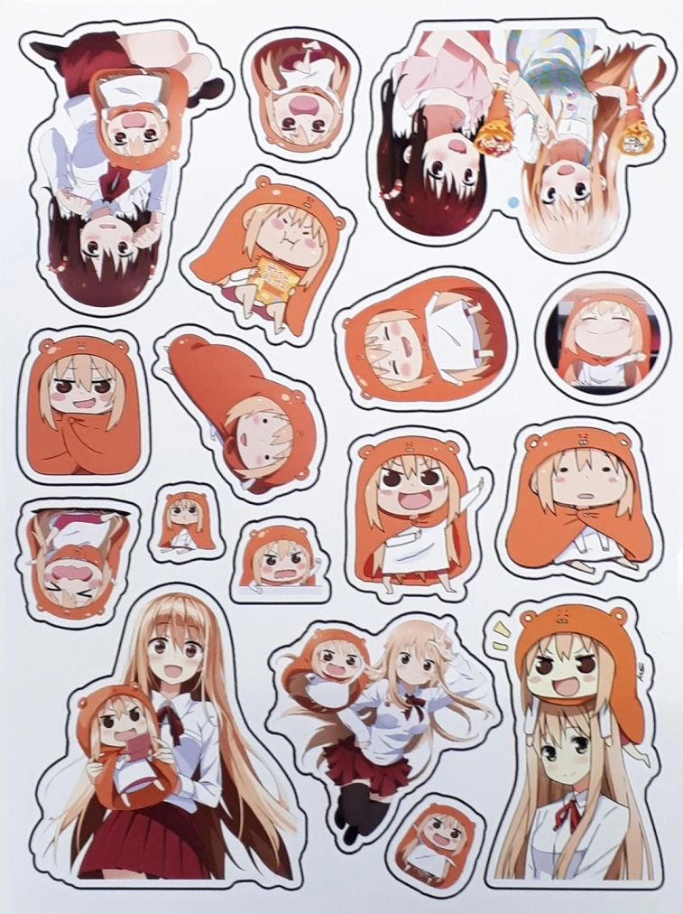 Himouto Umaru Chan Sticker Двуличная Сестренка Умару Лист Стикеров