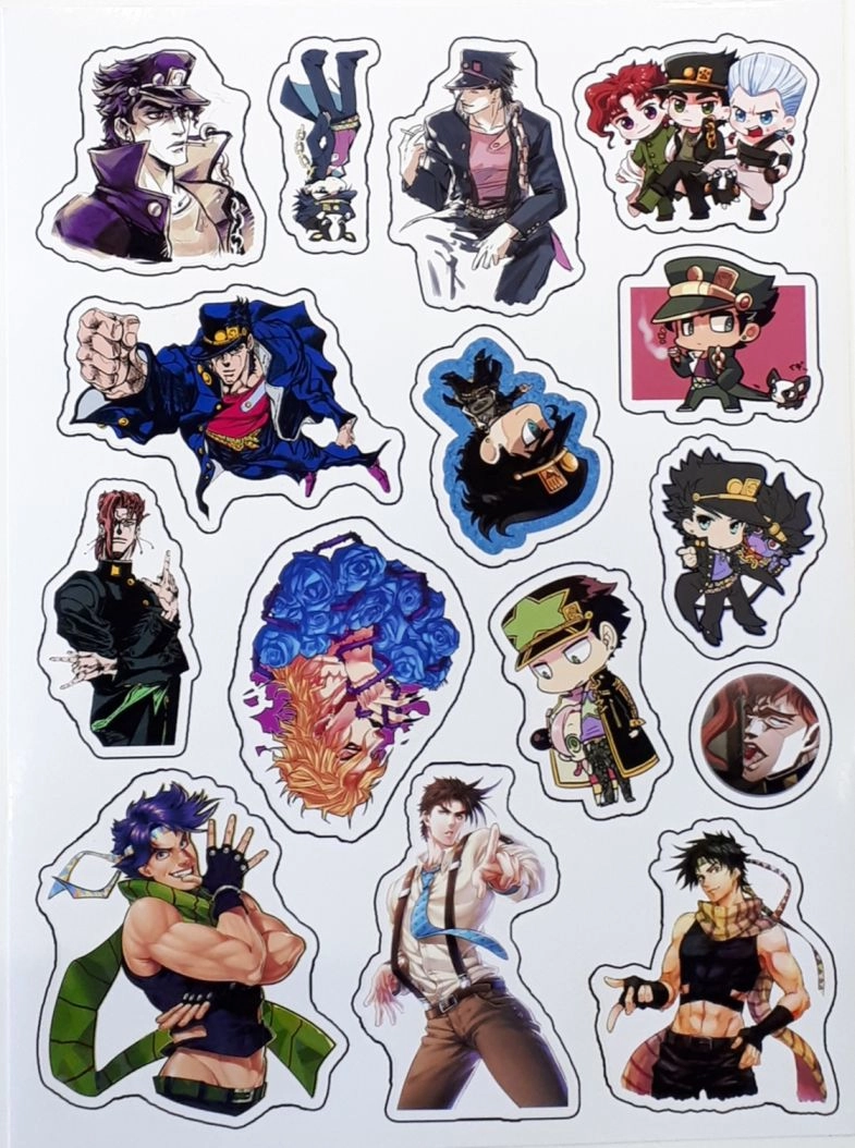 Jojo Sticker Джоджо Лист Стикеров