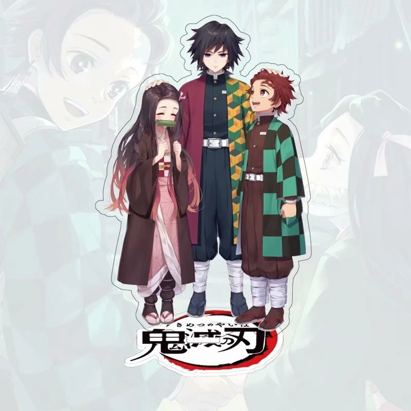 Kimetsu no Yaiba Гию, Нэзуко и Танджиро стенд 15см