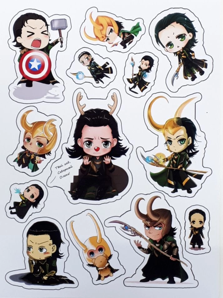 Loki Sticker Локи Лист Стикеров