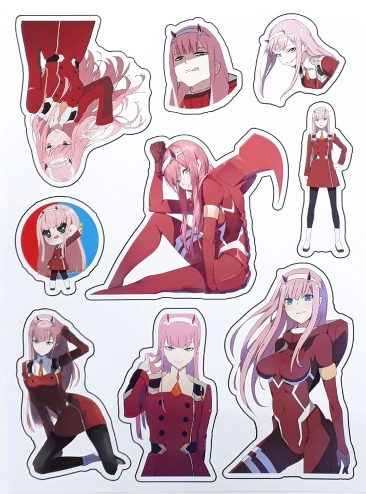 Darling In The Franxx Sticker Милый Во Франксе Лист Стикеров