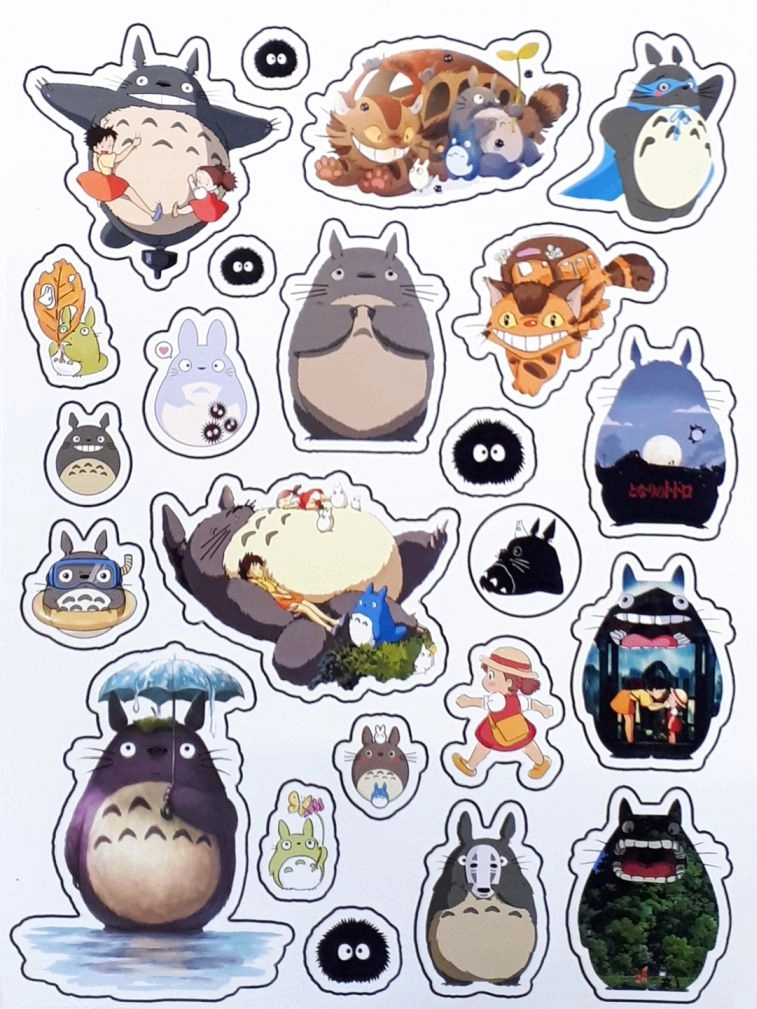 Totoro Sticker Тоторо Лист Стикеров