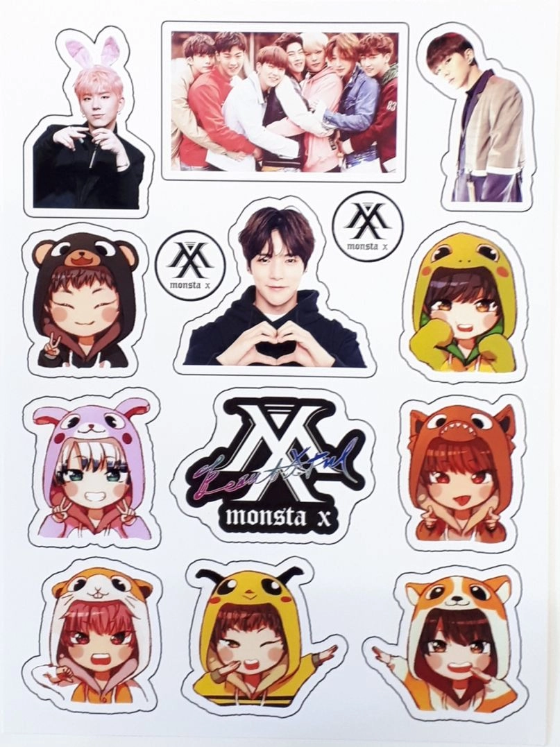 Monsta X Sticker Лист Стикеров