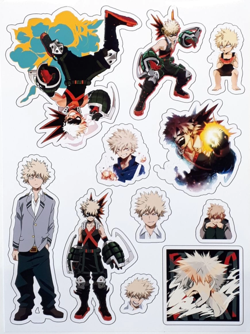 Boku no Hero Academia Sticker Моя Геройская Академия Лист Стикеров