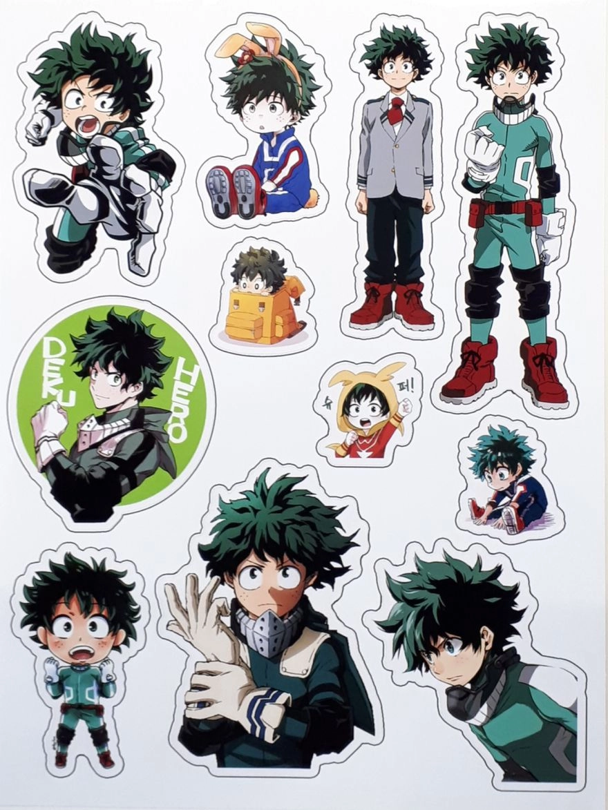 Boku no Hero Academia Sticker A Моя Геройская Академия Лист Стикеров