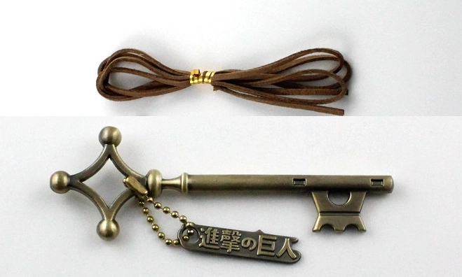 Attack on Titan Eren key Necklace Атака Титанов ключ Эрен кулон