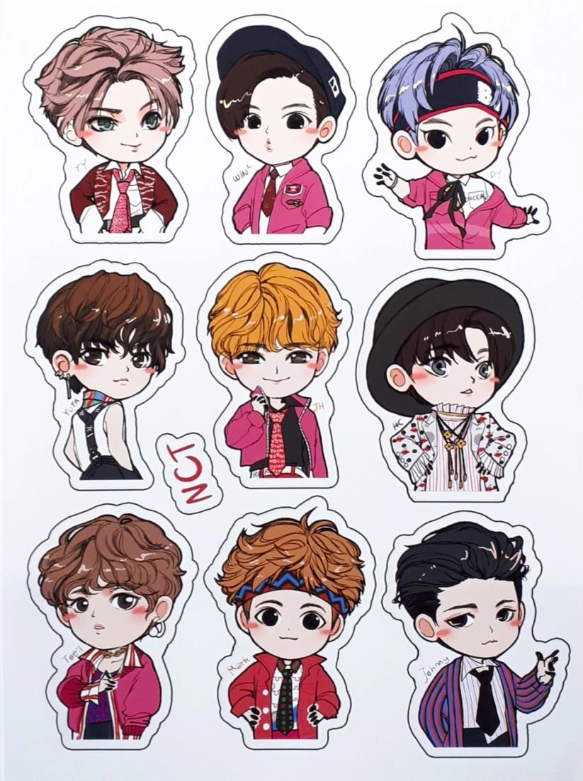 NCT Sticker Лист Стикеров