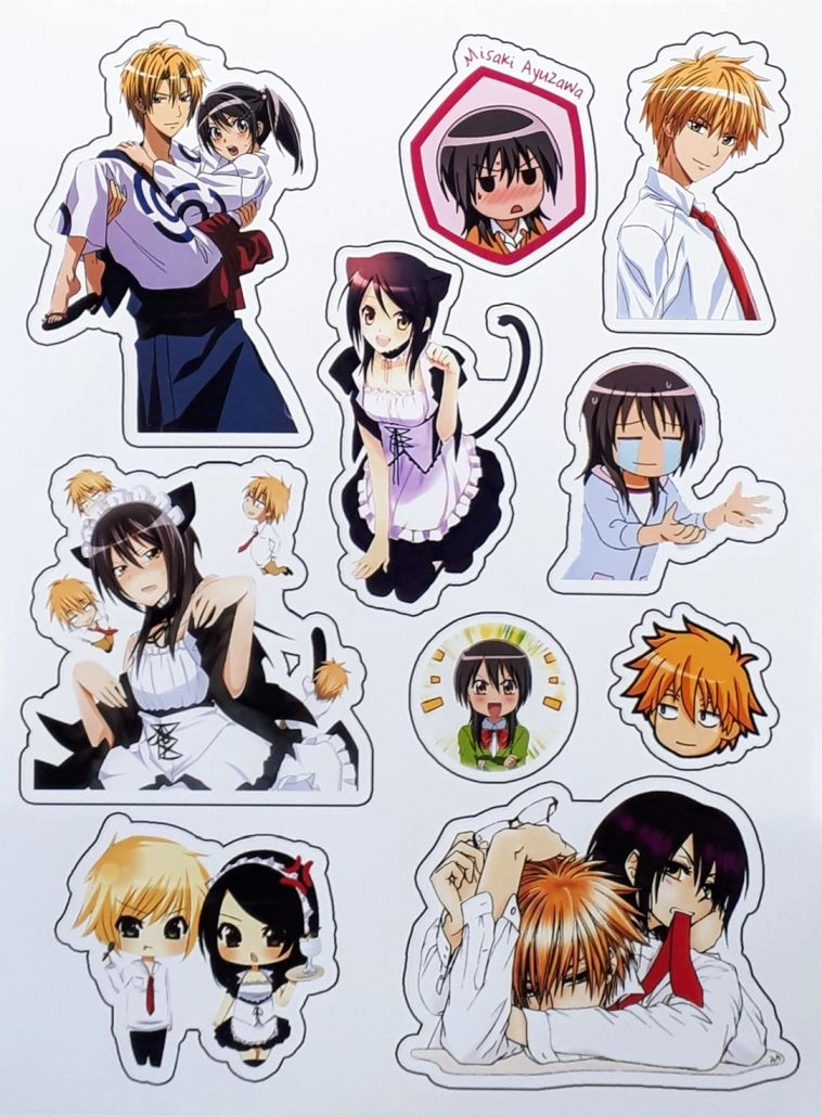 Kaichou Wa Meido Sama Sticker Президент Студсовета Горничная Лист Стикеров