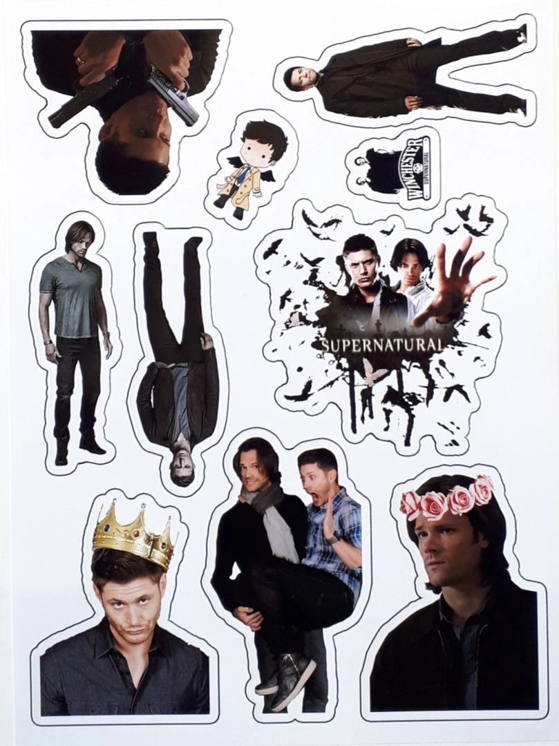 Supernatural Sticker Сверхъестественное Лист Стикеров