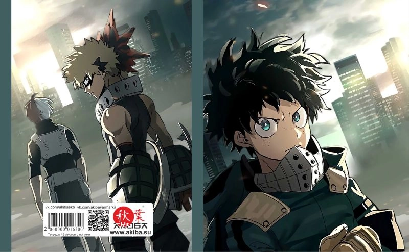 Тетрадь 48 листов в клетку Boku no Hero Academia [T_HeAc_011S]