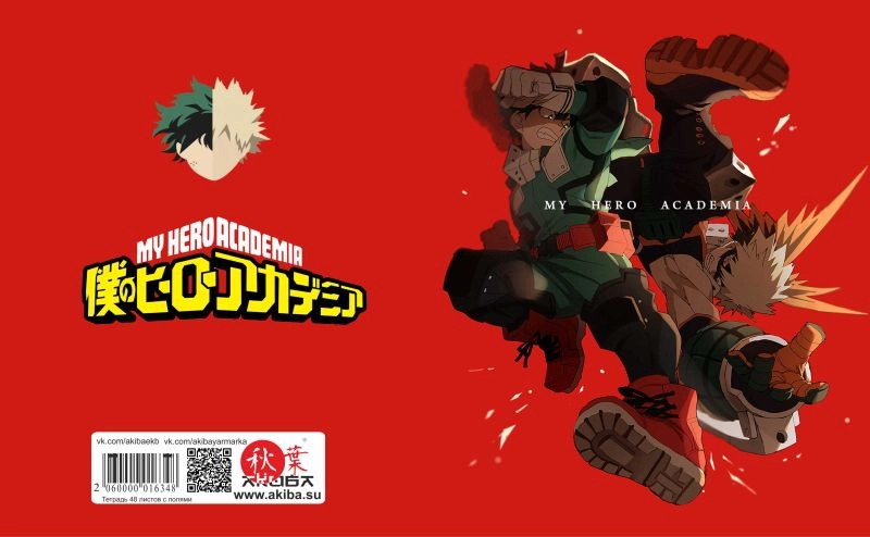 Тетрадь 48 листов в клетку Boku no Hero Academia [T_HeAc_015S]